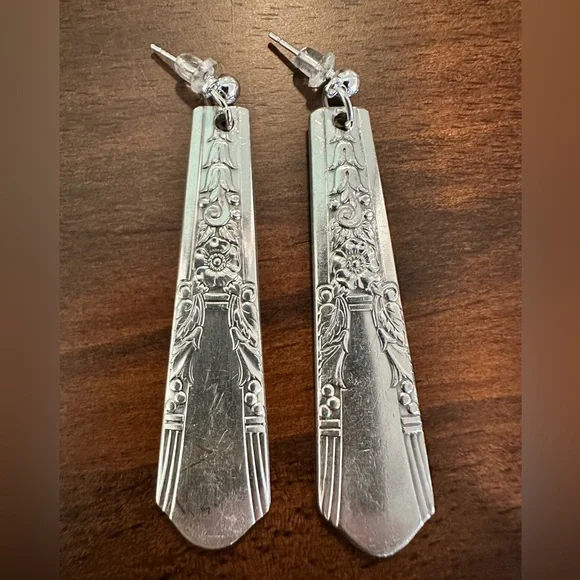 Silverware Earrings - Picture 1 of 9